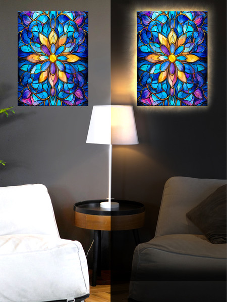 Изображение товара Картина по номерам Молли Цветочный витраж 40x50 / LHR0024