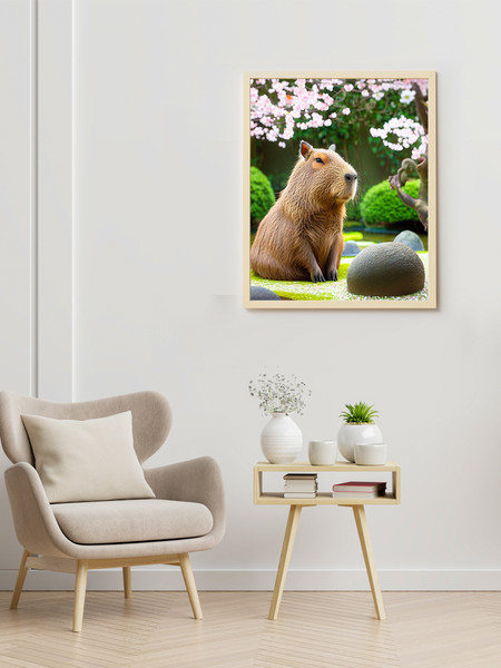 Изображение товара Картина по номерам Флюид Капибара 40x50 / HR0604