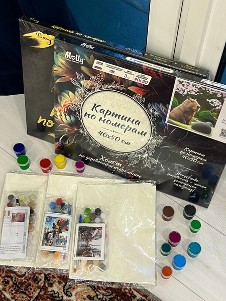 Изображение товара Картина по номерам Флюид Капибара 40x50 / HR0604