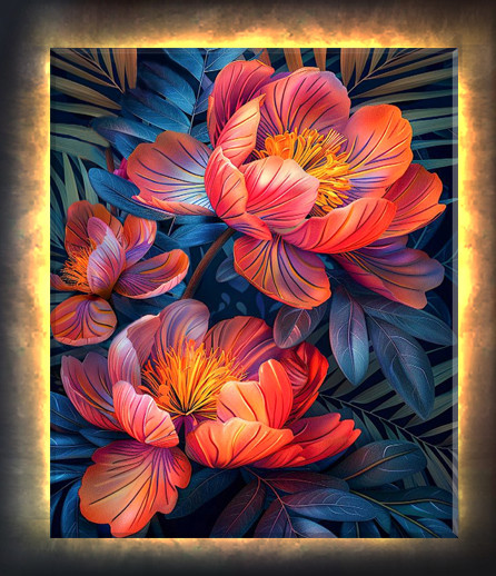 Изображение товара Картина по номерам Молли Красные цветы 40x50 / LHR0026