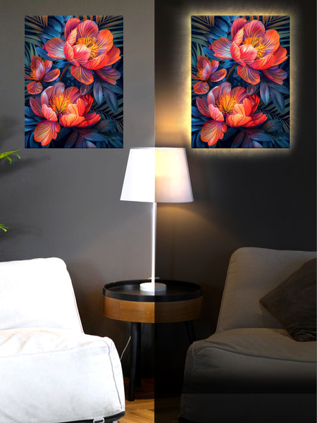 Изображение товара Картина по номерам Молли Красные цветы 40x50 / LHR0026