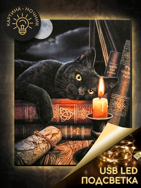 Изображение товара Картина по номерам Молли Час магии 40x50 / LHR0031