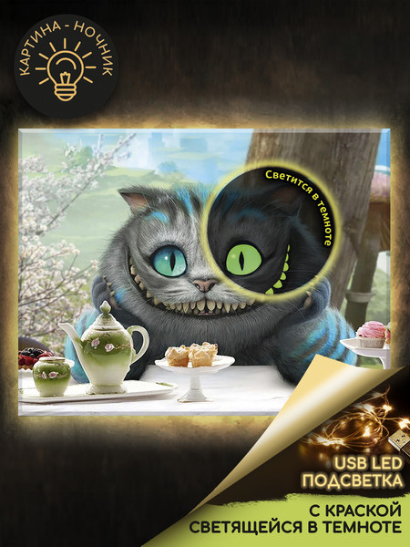 Изображение товара Картина по номерам Молли Чеширский кот 40x50 / LFH0003