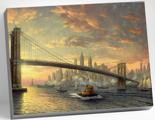 Изображение товара Картина по номерам Молли Рассвет над Нью-Йорком 40x50 / HR0116