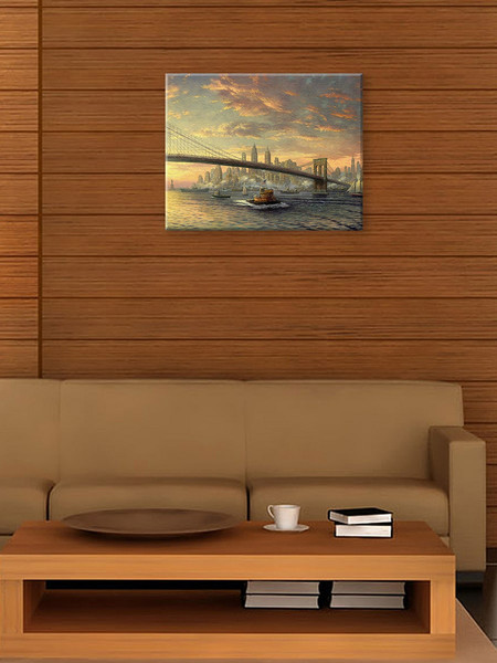 Изображение товара Картина по номерам Молли Рассвет над Нью-Йорком 40x50 / HR0116