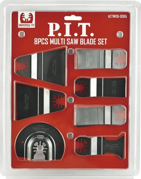 Изображение товара Набор насадок для электроинструмента P.I.T ACTW08-008A (8шт)