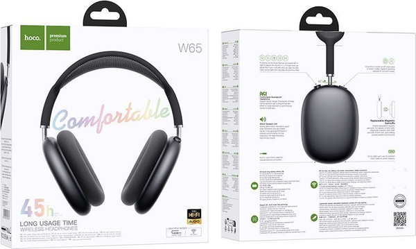 Изображение товара Беспроводные наушники Hoco W65 (темный металлик)