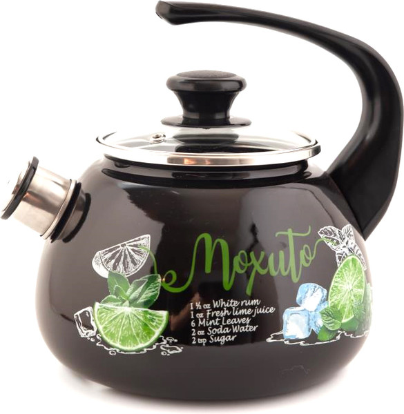 Изображение товара Чайник со свистком КМЗ 43615-103/4.02-У4ЧР СД (черный)