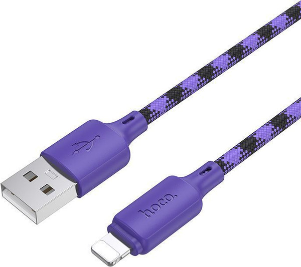 Изображение товара Кабель Hoco X116 Lightning (1м, фиолетовый)