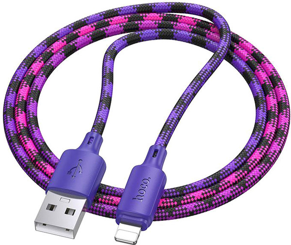 Изображение товара Кабель Hoco X116 Lightning (1м, фиолетовый)