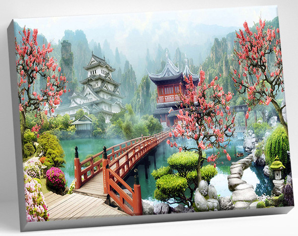 Изображение товара Картина по номерам Молли Японский пейзаж 40x50 / HR0170