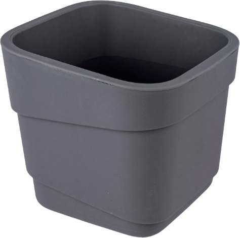 Изображение товара Кашпо Полимербыт Hills 4397605 (серый)