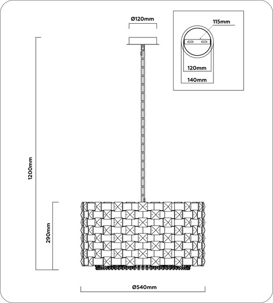 Изображение товара Люстра Ambrella LH41001/12 CH/CL (хром/прозрачный)