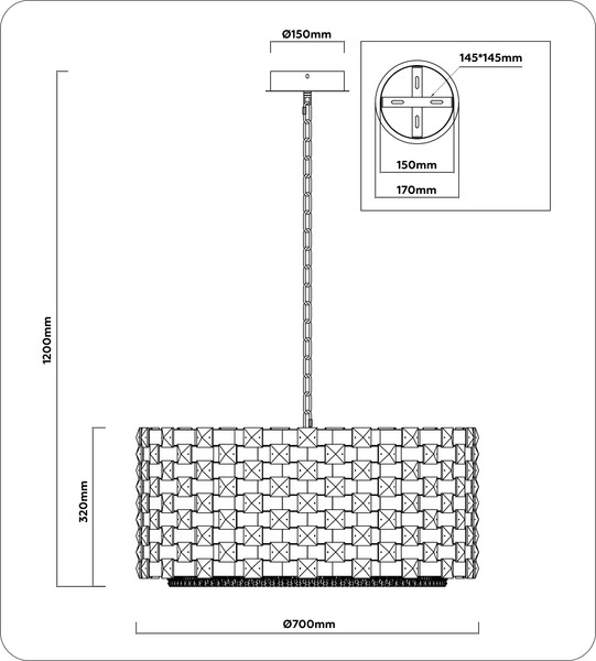 Изображение товара Люстра Ambrella LH41006/18 CH/CL (хром/прозрачный)