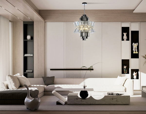 Изображение товара Люстра Ambrella LH41020/12 BK/CL (черный/прозрачный)