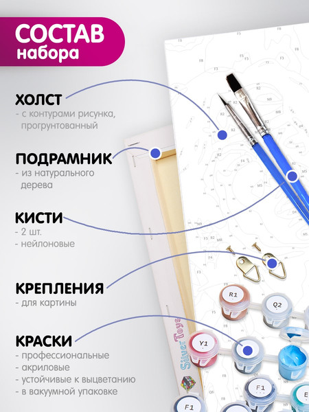 Изображение товара Картина по номерам Молли Девушка Бэтмена 40x50 / HR0233