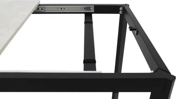 Изображение товара Обеденный стол Виста Ахен-2 70x110/160 (лайт бетон/муар черный)