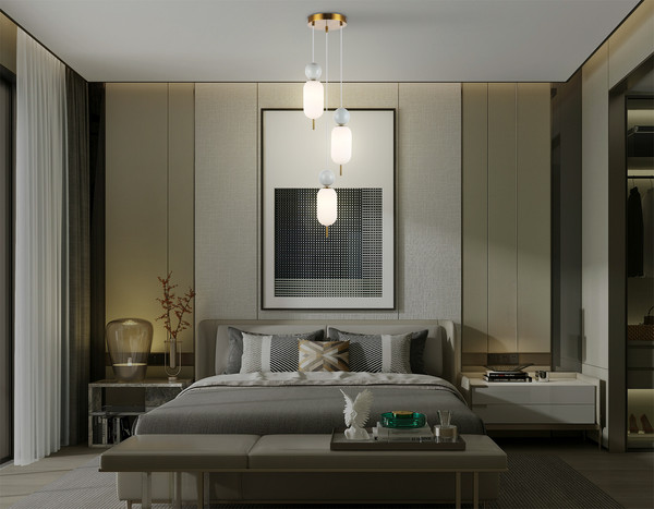 Изображение товара Люстра Ambrella LH53102/3 BS/GR/FR (латунь/серый/белый матовый)