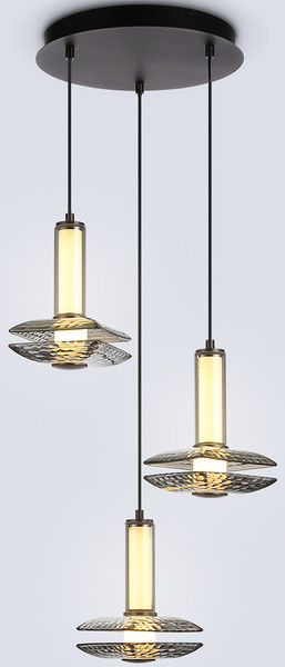 Изображение товара Люстра Ambrella LH31012/3 GR/SM (серый/дымчатый)