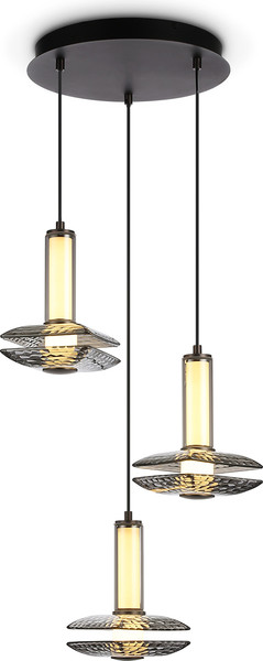 Изображение товара Люстра Ambrella LH31012/3 GR/SM (серый/дымчатый)