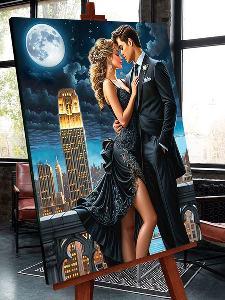 Изображение товара Картина по номерам Флюид Романтическая ночь 40x50 / FHR0415