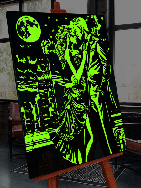 Изображение товара Картина по номерам Флюид Романтическая ночь 40x50 / FHR0415