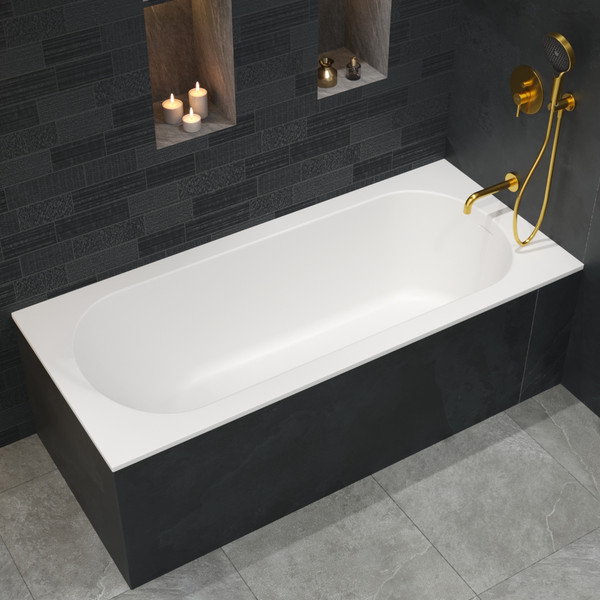 Изображение товара Ванна из искусственного камня Whitecross Gin 180x80 / 0217.180080.200 (белый матовый)