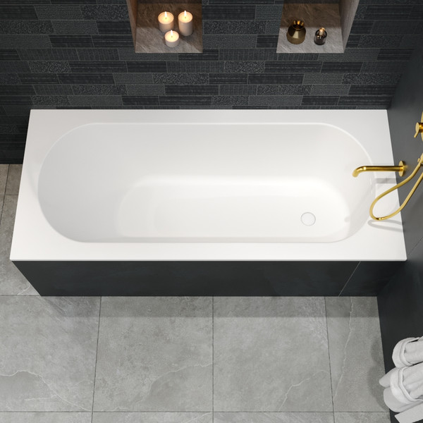 Изображение товара Ванна из искусственного камня Whitecross Gin 180x80 / 0217.180080.200 (белый матовый)