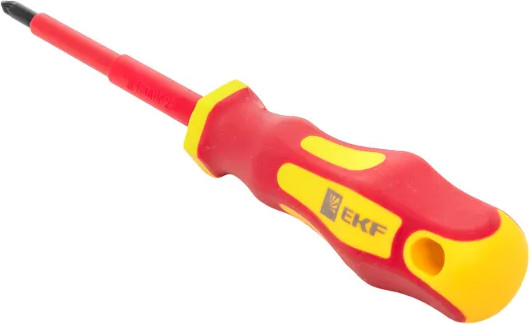 Изображение товара Отвертка EKF Master PZ1x80мм 1000В / pz-1-80-mas-in