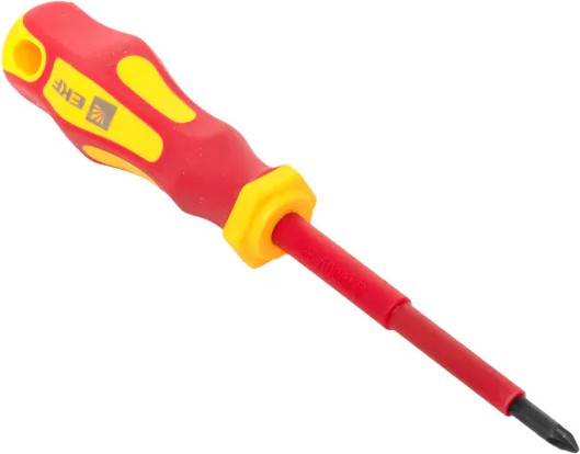 Изображение товара Отвертка EKF Master PZ1x80мм 1000В / pz-1-80-mas-in