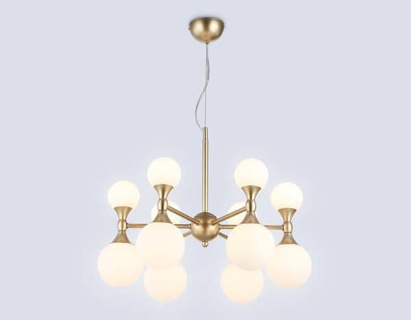 Изображение товара Люстра Ambrella LH51050/12 GD/FR (золото/белый матовый)