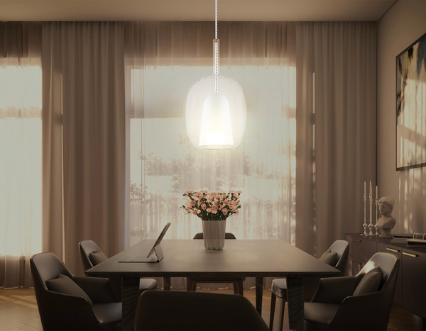 Изображение товара Потолочный светильник Ambrella LH11121 BK/WH/CL (черный/белый/прозрачный)