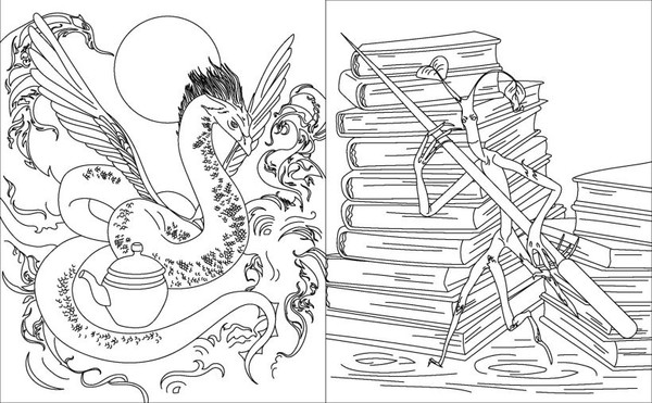 Изображение товара Раскраска Эксмо Волшебные существа мира Гарри Поттера, мягкая обложка