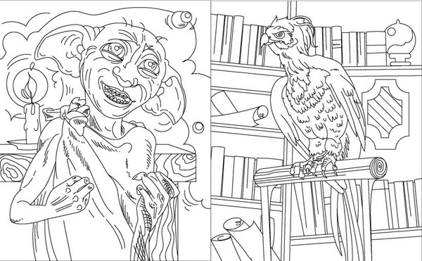 Изображение товара Раскраска Эксмо Волшебные существа мира Гарри Поттера, мягкая обложка