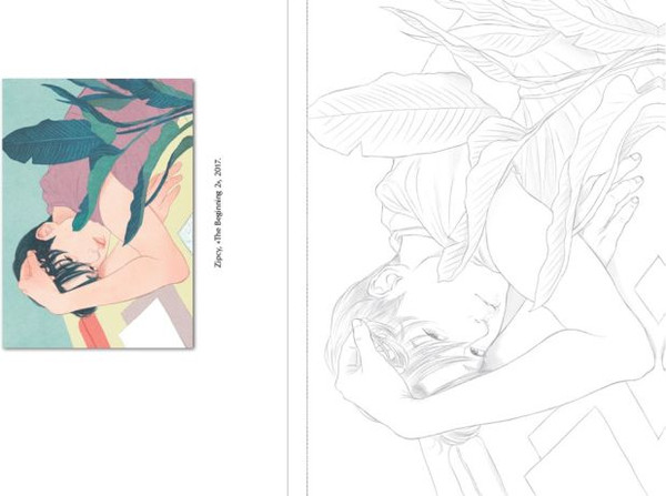 Изображение товара Раскраска-антистресс Эксмо Температура любви. Раскраска от Zipcy Zipcy