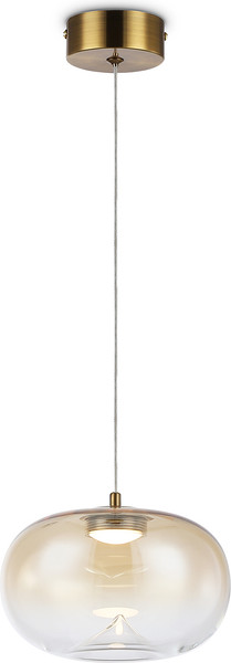 Изображение товара Потолочный светильник Ambrella LH11083 BS/TI (латунь/янтарь)
