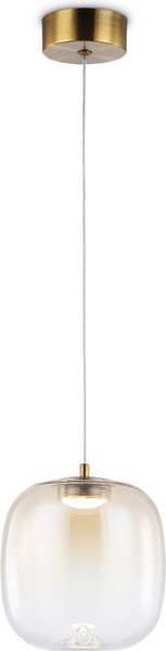 Изображение товара Потолочный светильник Ambrella LH11093 BS/TI (латунь/янтарь)