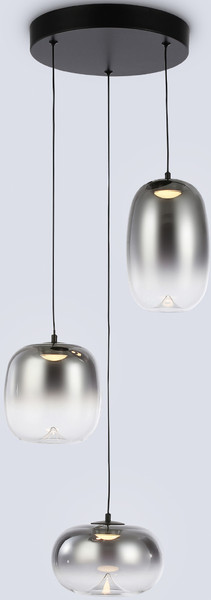 Изображение товара Люстра Ambrella LH11099/3 BK/SM (черный/дымчатый)