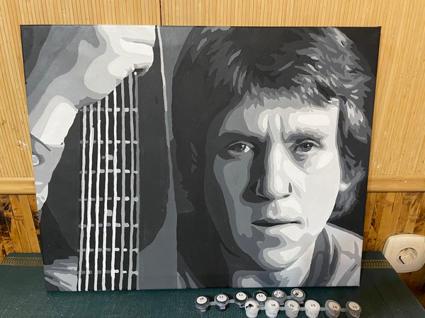 Изображение товара Картина по номерам Молли Владимир Высоцкий 40x50 / HR0416