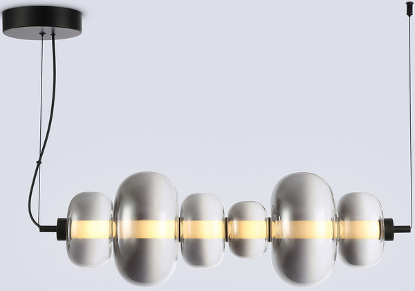 Изображение товара Потолочный светильник Ambrella LH11072 BK/SM (черный/дымчатый)