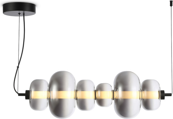 Изображение товара Потолочный светильник Ambrella LH11072 BK/SM (черный/дымчатый)