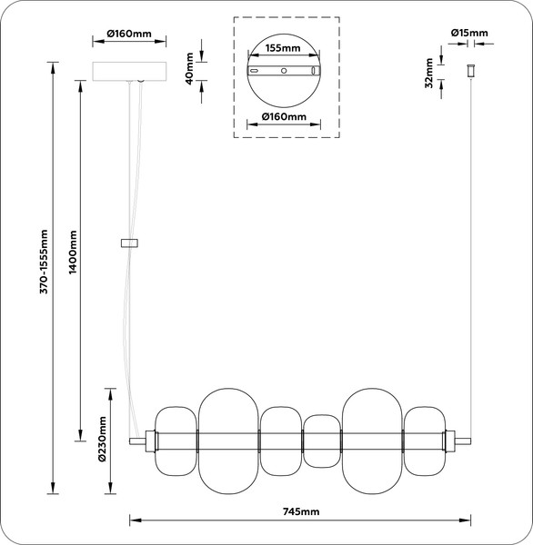 Изображение товара Потолочный светильник Ambrella LH11071 WH/FR (белый/белый матовый)