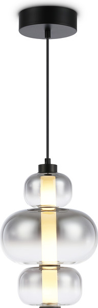 Изображение товара Потолочный светильник Ambrella LH11057 BK/SM (черный/дымчатый)