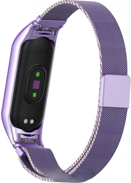 Изображение товара Ремешок для фитнес-трекера Rumi Milanese Loop для Xiaomi Mi Band 5/6 (сиреневый)