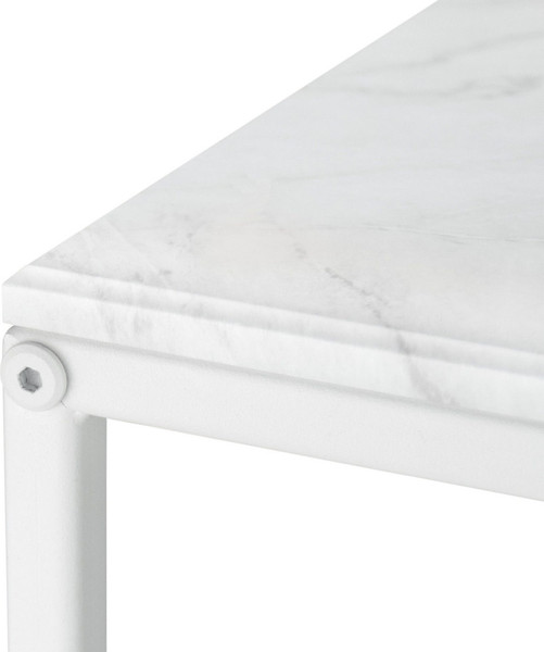 Изображение товара Комплект журнальных столиков Мебелик МеталлАрт М002 (белый мрамор/белый)