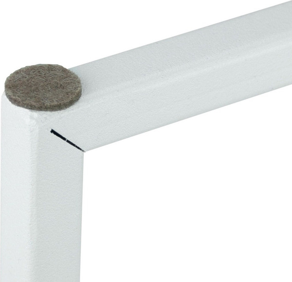 Изображение товара Комплект журнальных столиков Мебелик МеталлАрт М002 (белый мрамор/белый)