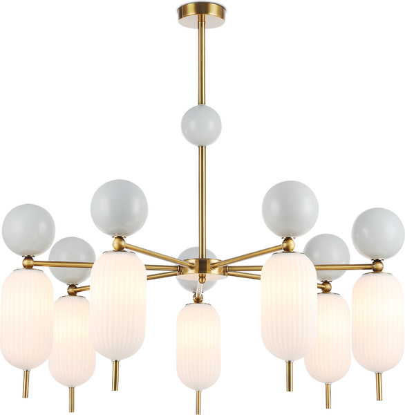 Изображение товара Люстра Ambrella LH53106/7 BS/GR/FR (латунь/серый/белый матовый)