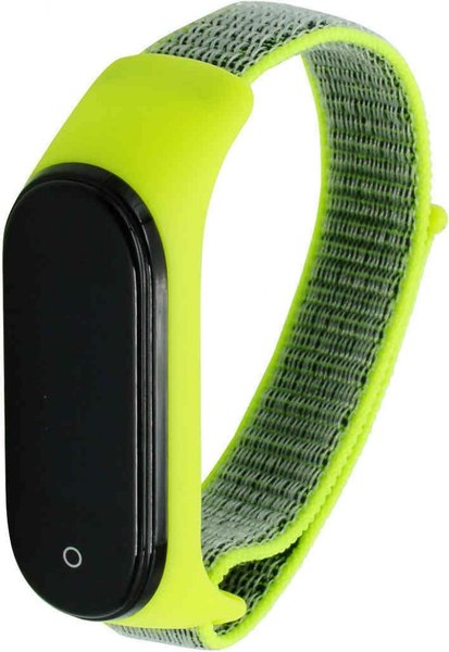 Изображение товара Ремешок для фитнес-трекера Rumi Нейлоновый для Xiaomi Mi Band 6/5 (серый/зеленый)