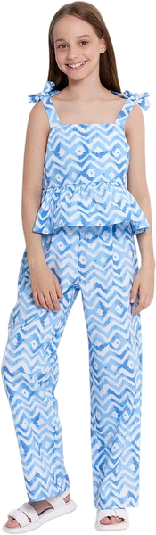 Изображение товара Комплект детской одежды Mark Formelle 397752 (р.164-84, зигзаги на белом)