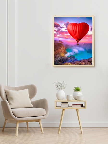 Изображение товара Картина по номерам Молли Полет на воздушном шаре 40x50 / HR0609